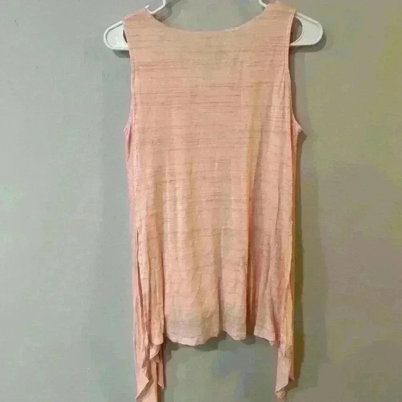 H by Halston Light Pink Double Layered Flowy Tank Top Women’s Size X-Small - Picture 3 of 4